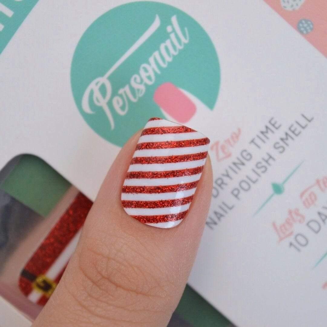 Personail Nail Wraps Santa