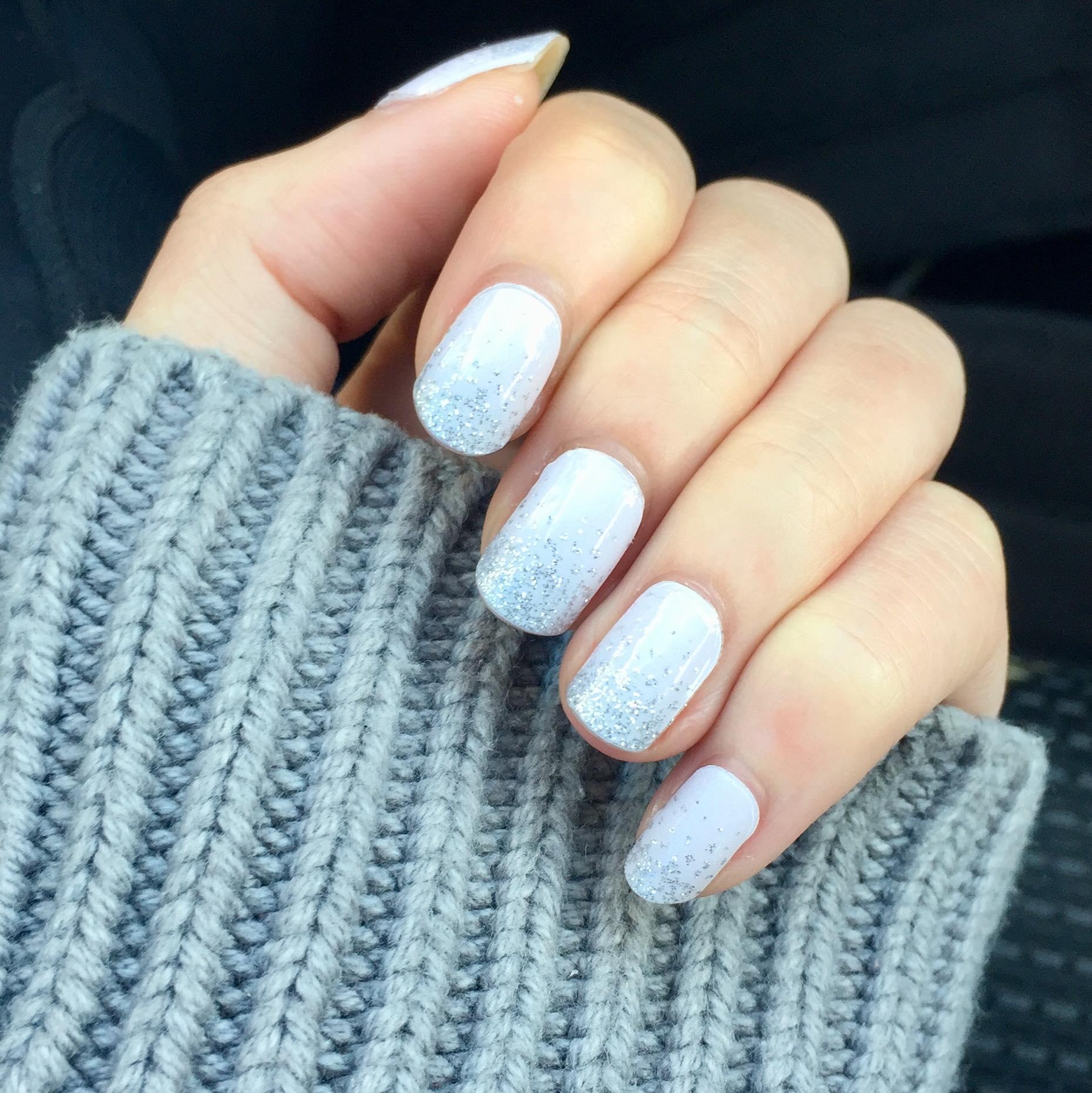 Personail Nail Wraps Silver Tips 2.0 (Transparent)
