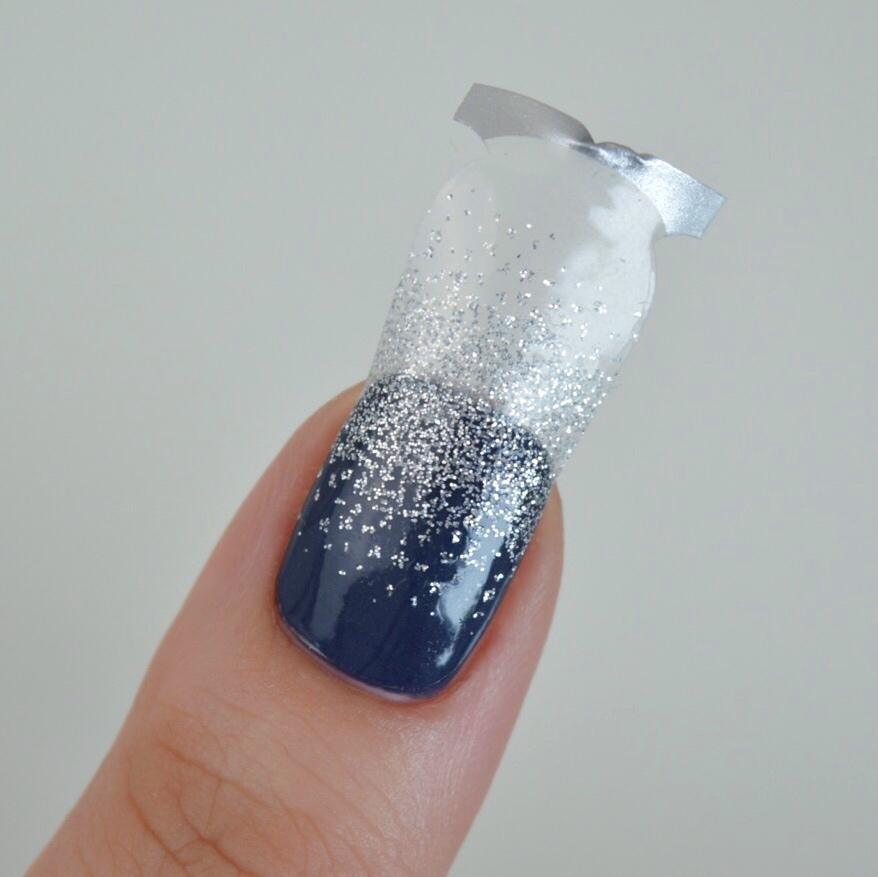 Personail Nail Wraps Silver Tips 2.0 (Transparent)