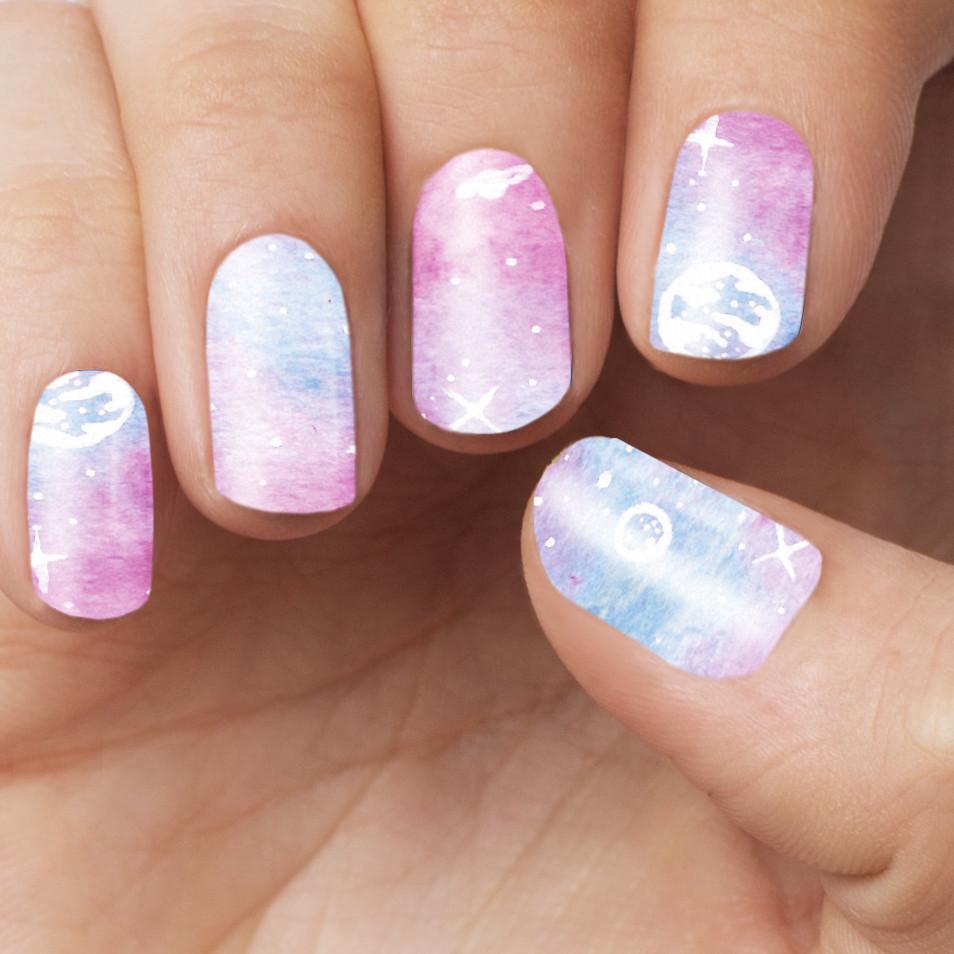 Personail Nail Wraps Space for Kids (Age 2-7 years old)