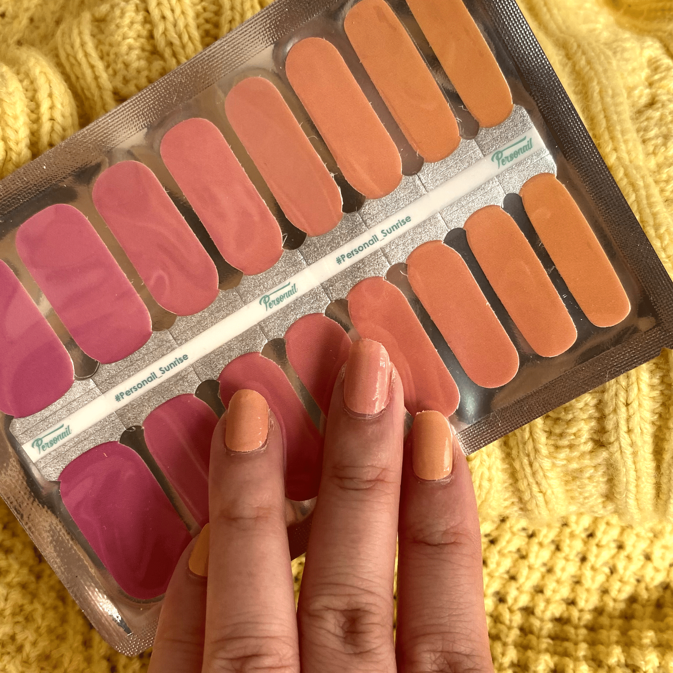 Personail Nail Wraps Sunrise