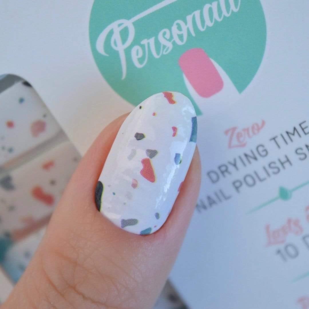 Personail Nail Wraps Terrazzo