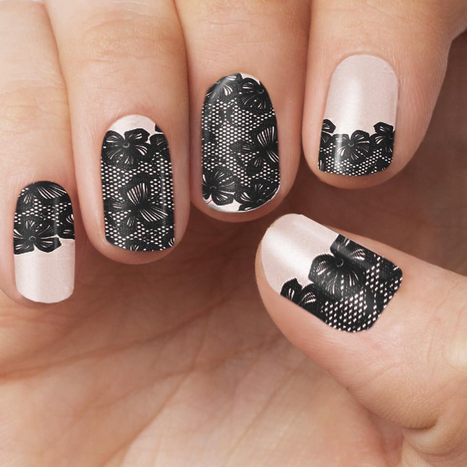 Personail Nail Wraps Victoria Black (Transparent)