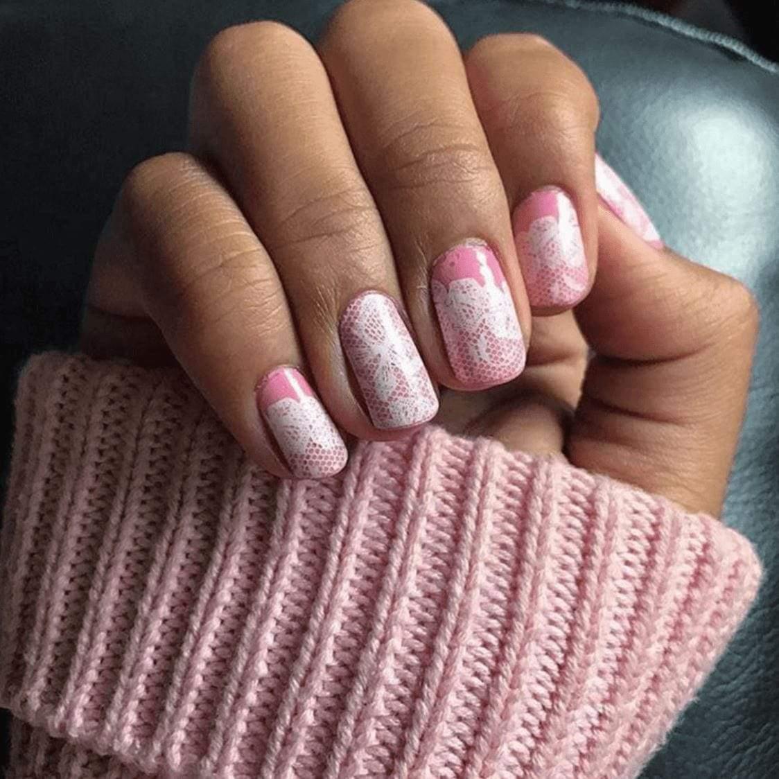 Personail Nail Wraps Victoria White (Transparent)