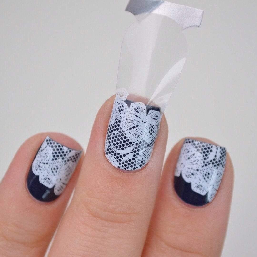 Personail Nail Wraps Victoria White (Transparent)