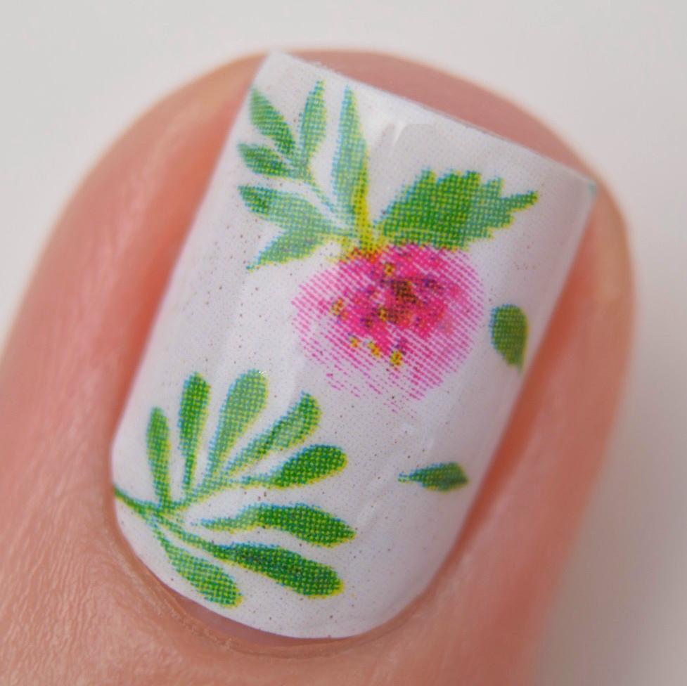 Personail Nail Wraps Watercolour Flower