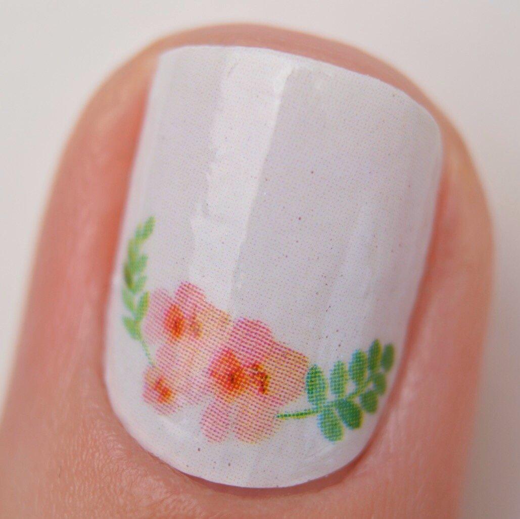 Personail Nail Wraps Watercolour Flower