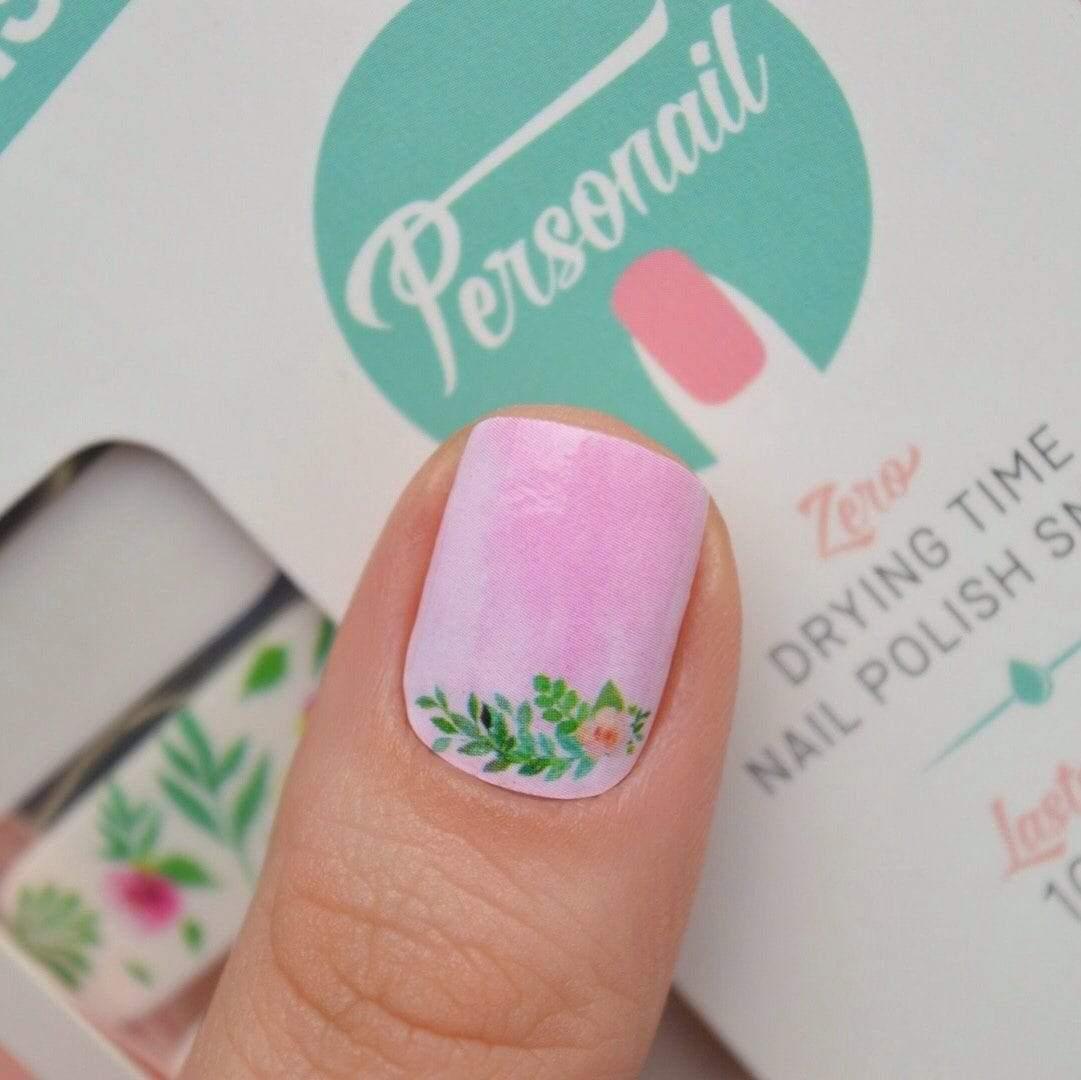 Personail Nail Wraps Watercolour Flower