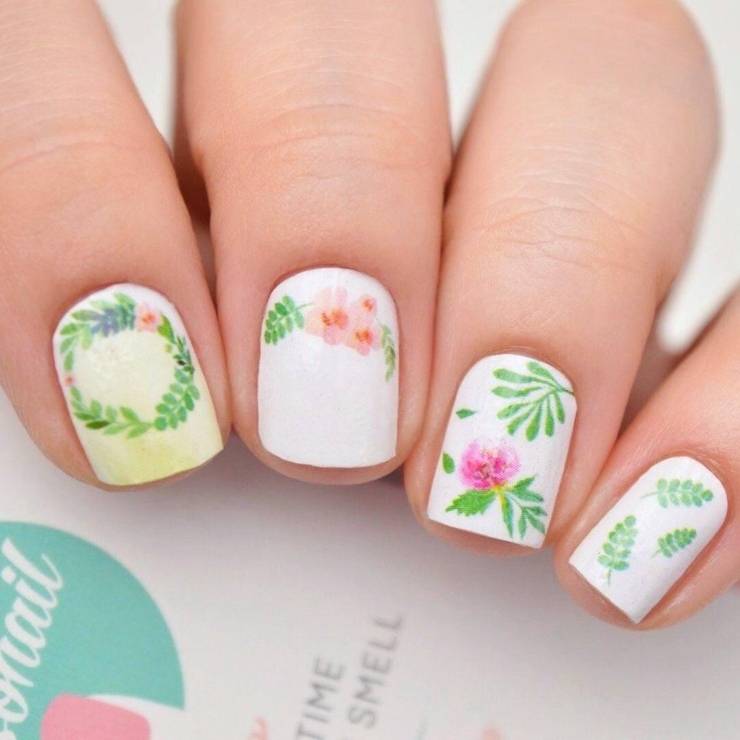 Personail Nail Wraps Watercolour Flower