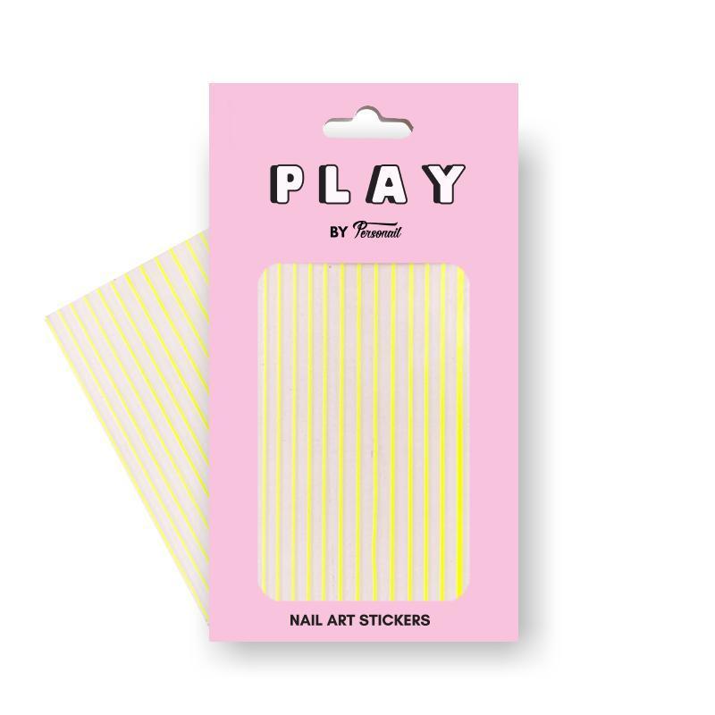 Personail Play Stickers Line Up Neon Yellow
