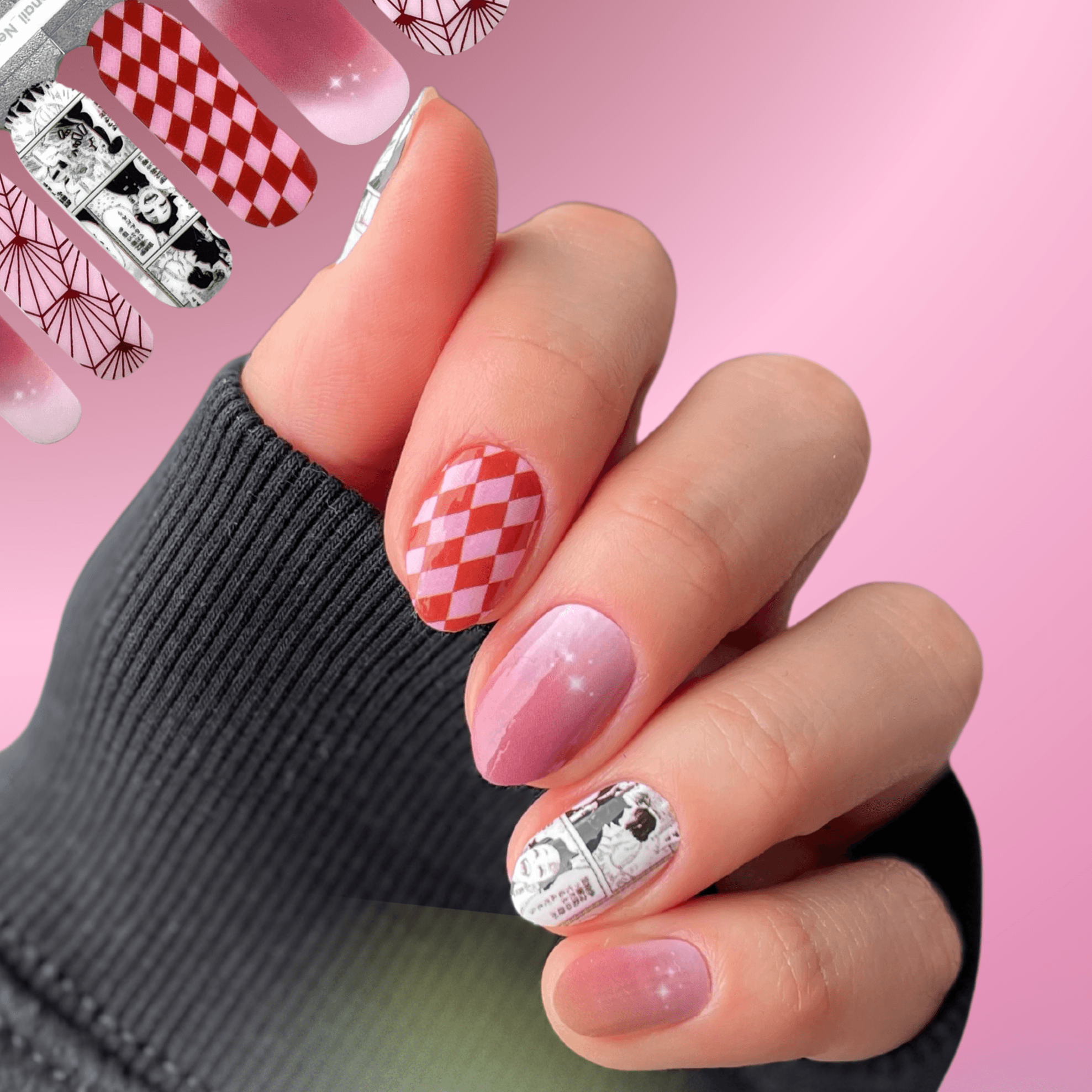 Nezuko | Demon Slayer Anime Nail Polish Wrap