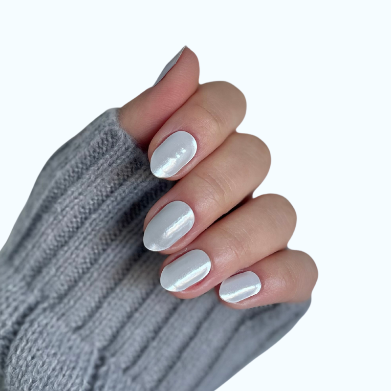 Shiny Grey | Super Jellies DIY Semi Cured Gel Nail Wraps