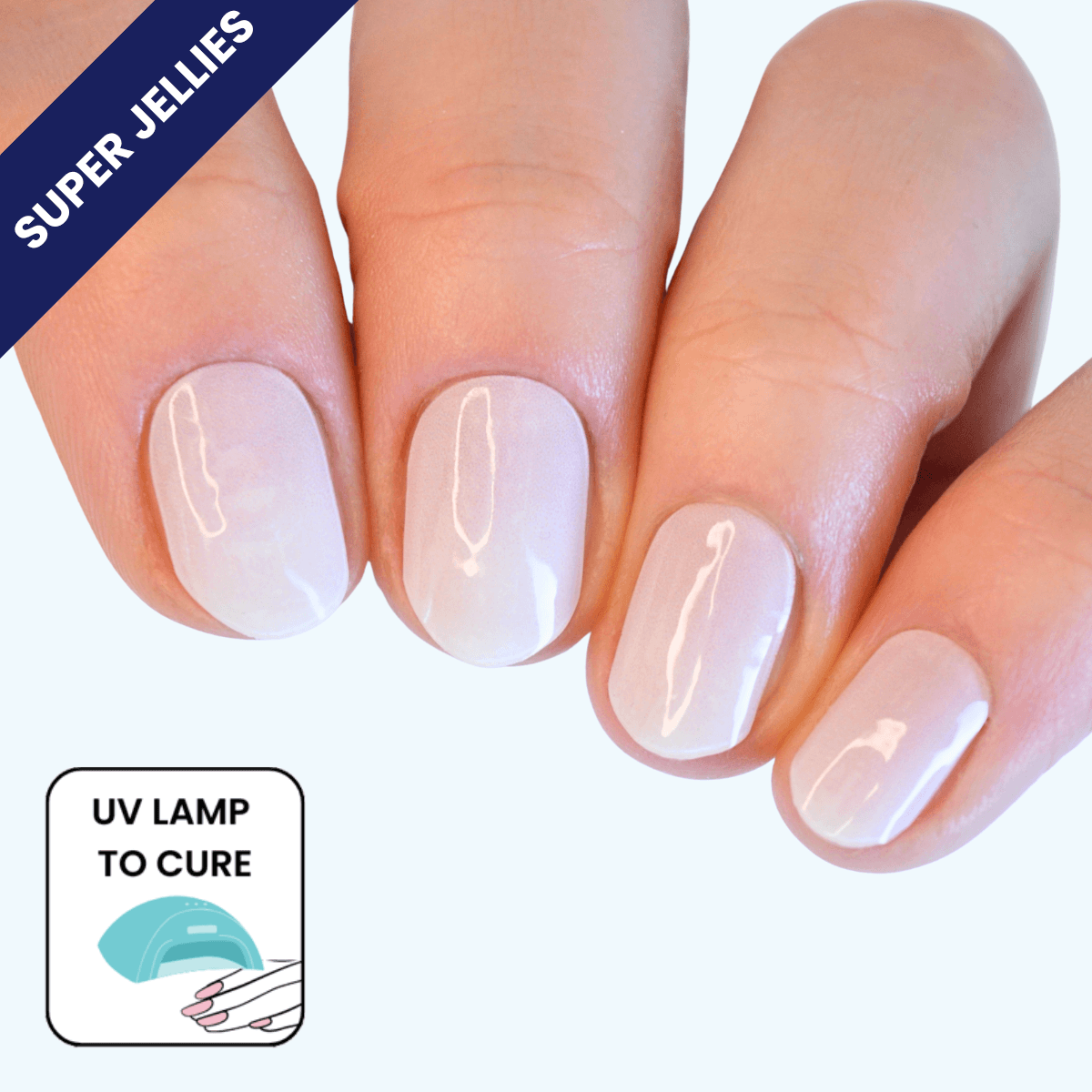 French Ombre | Super Jellies DIY Hard Semi Cured Gel Nail Wraps