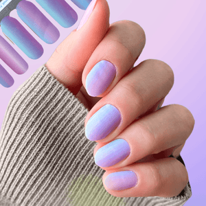 Popsicle | Purple Blue Nail Polish Wraps