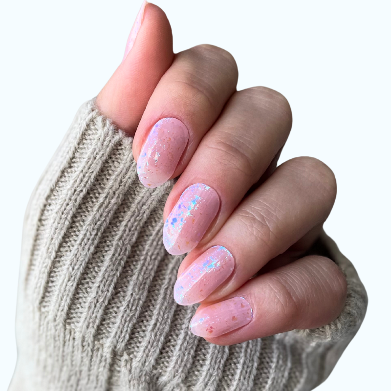 Glass Pink |Super Jellies DIY Semi Cured Gel Nail Wrap