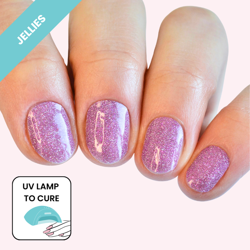 Orchid Jellies DIY Semi Cured Gel Nail Wraps