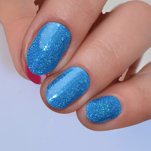 Holo Holo Blue | Super Jellies DIY Hard Semi Cured Gel Nail Wraps