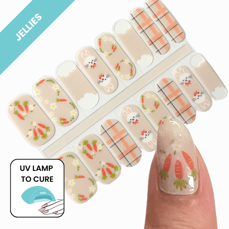 Easter Bunny | Jellies DIY Soft Semi Cured Gel Nail Wraps