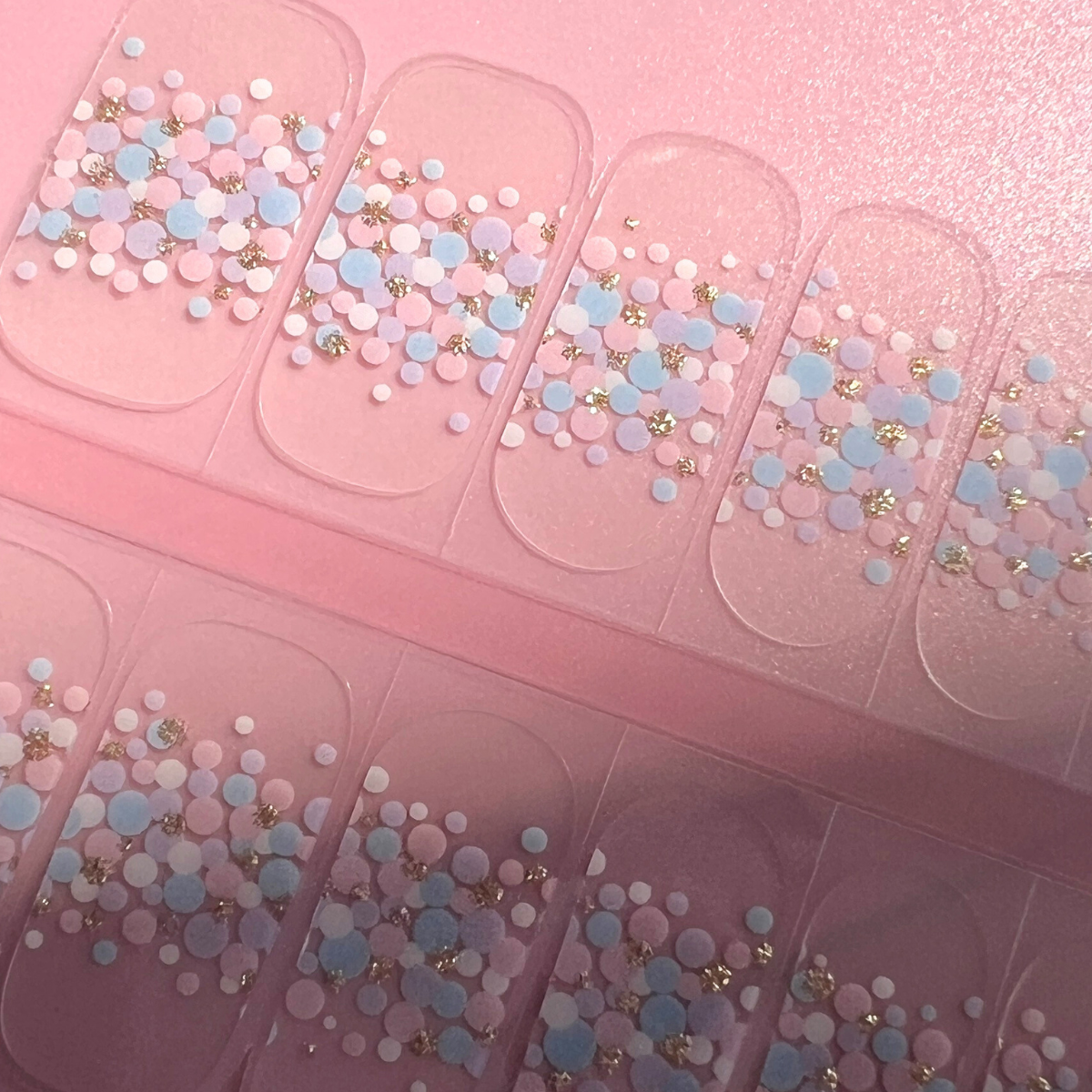 Confetti Fun DIY Semi Cured Gel Nail Wraps