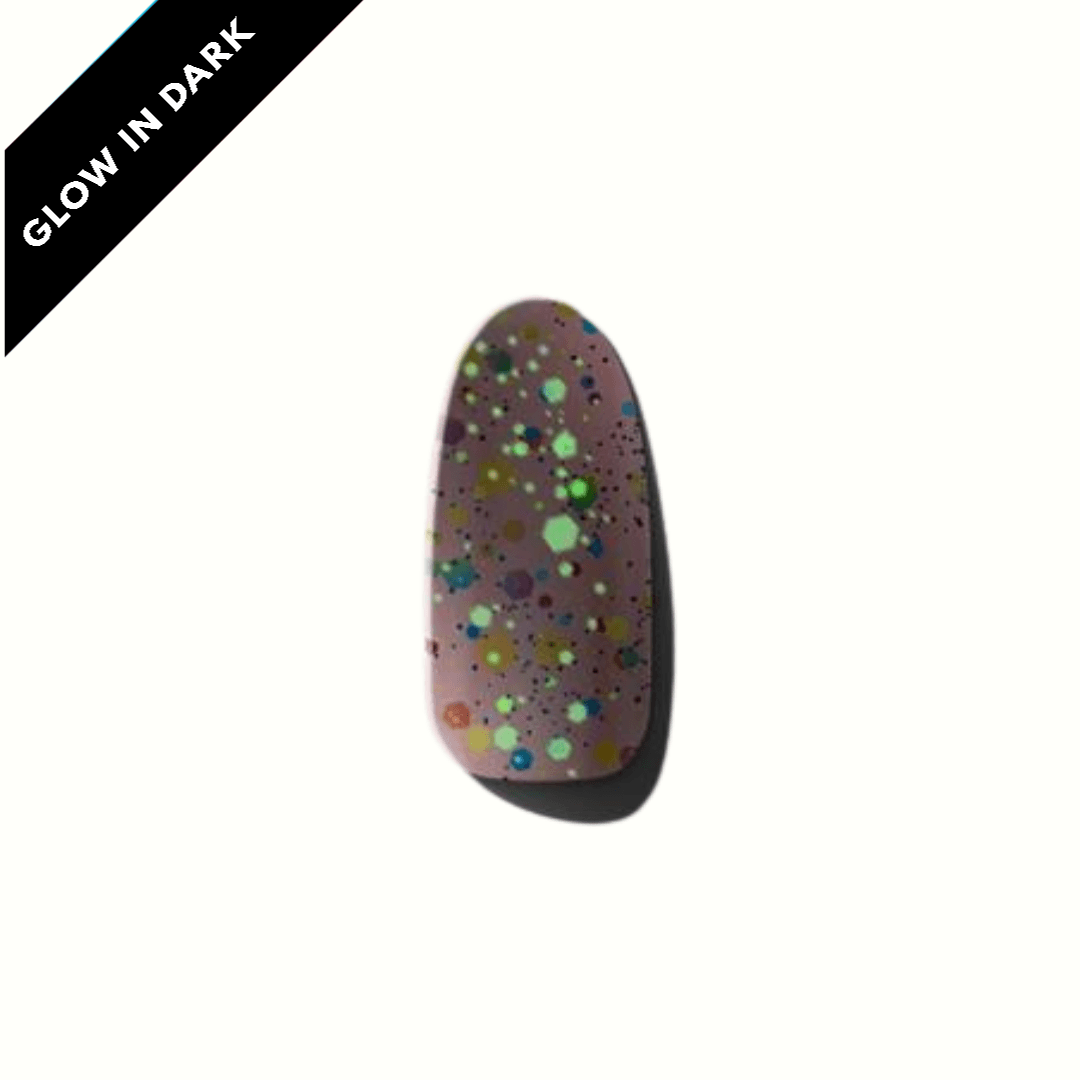 Lychee (Glow in the dark) | Super Jellies DIY Hard Semi Cured Gel Nail Wraps