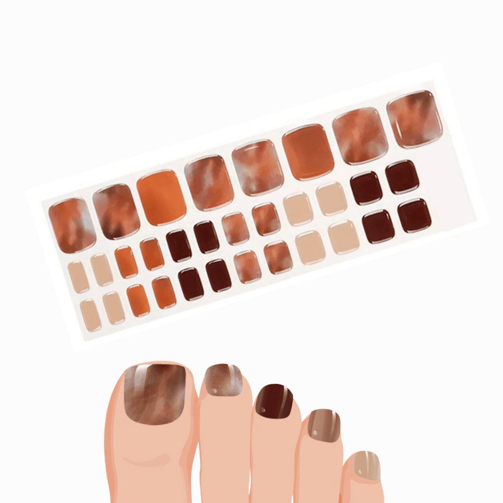 (Pedi/Toes) Vogue Semi Cured Gel Nail Wraps