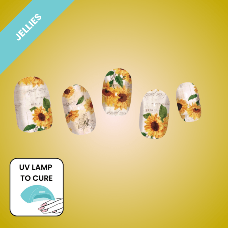 Sunflower | Jellies DIY Soft Semi Cured Gel Nail Wraps