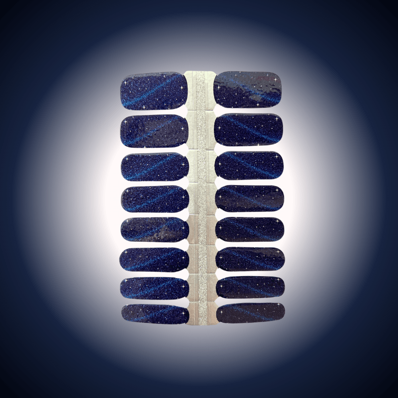 Midnights (Eras Tour) | Dark Blue Cat Eye Nail Polish Wrap