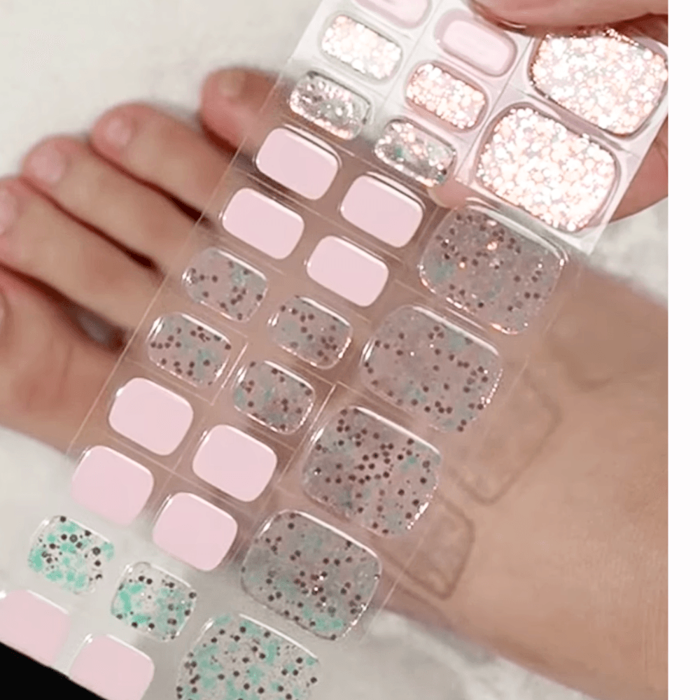 (Pedi/Toes) Twinkle Toes Semi Cured Gel Nail Wraps