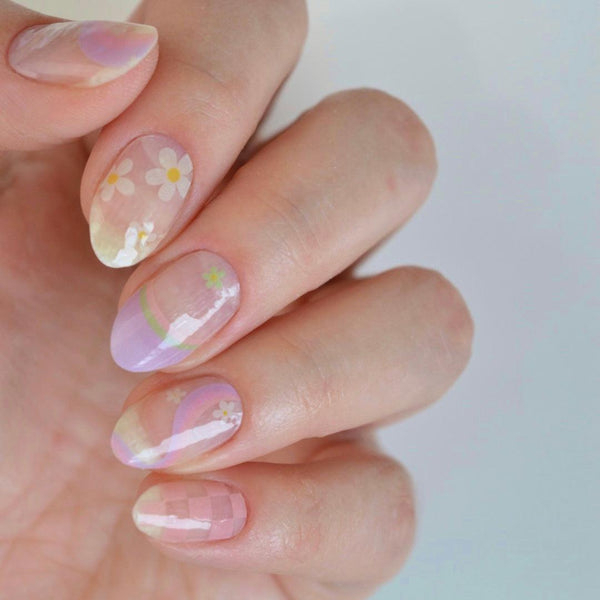 90’s Daisy | Jellies DIY Soft Semi Cured Gel Nail Wraps