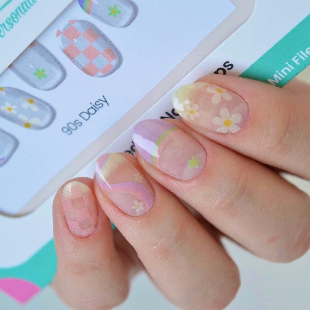 90’s Daisy | Jellies DIY Soft Semi Cured Gel Nail Wraps