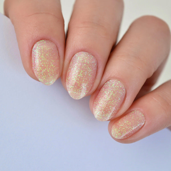 Apricot | Glitter Nail Polish Wrap