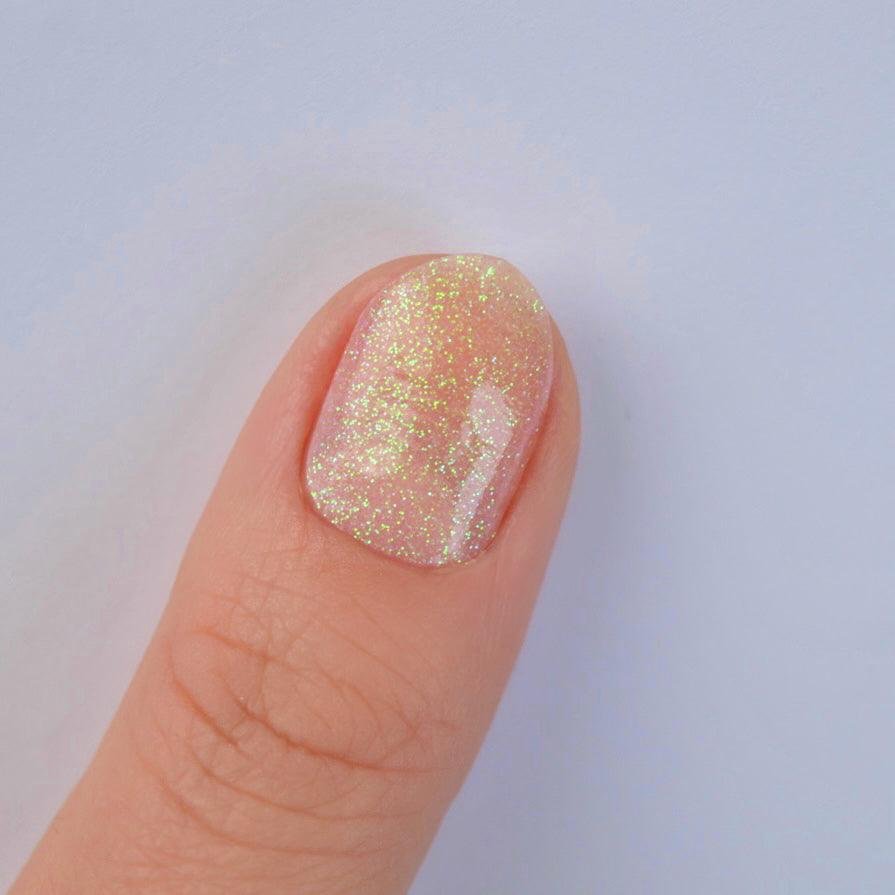 Apricot | Glitter Nail Polish Wrap