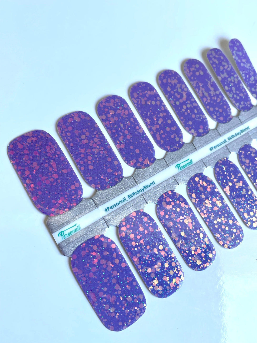 Birthday Blend | Purple Glitter Nail Polish Wrap
