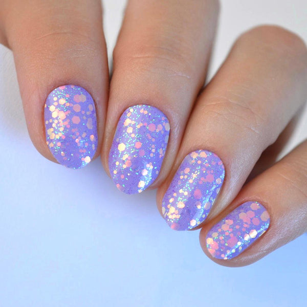 Birthday Blend | Purple Glitter Nail Polish Wrap