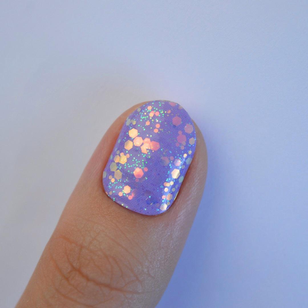Birthday Blend | Purple Glitter Nail Polish Wrap