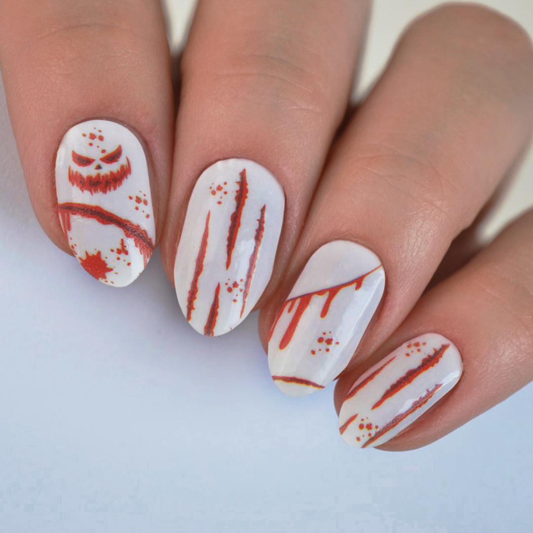 Bloody Nail Wraps | Halloween Themed Nail Polish Wrap