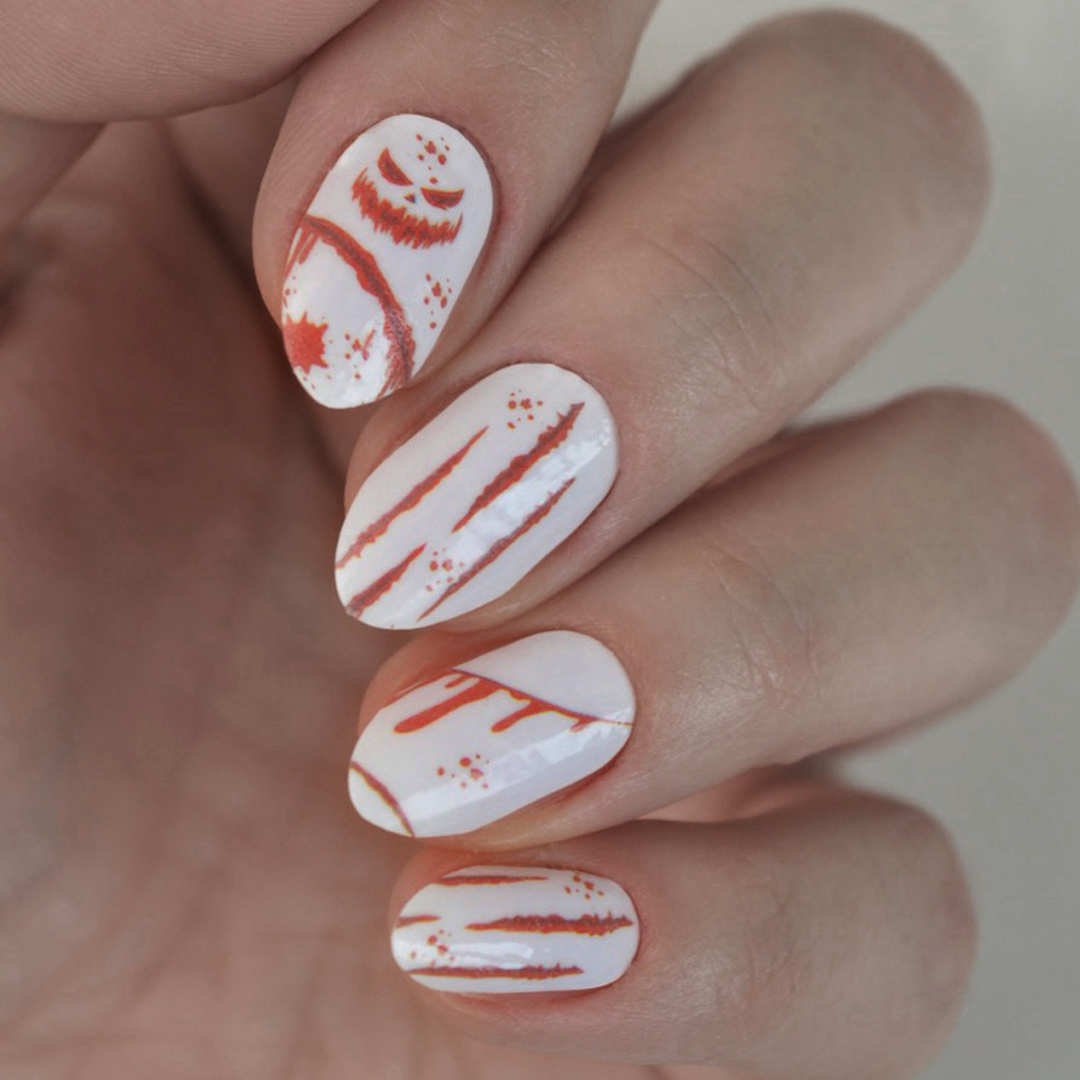 Bloody | Halloween Themed Nail Polish Wrap