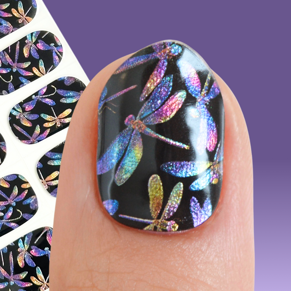 Dragonfly | Super Jellies DIY Hard Semi Cured Gel Nail Wraps
