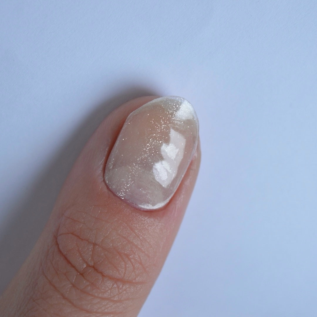 PREORDER (29/5 DISPATCH) Cat Eye (Clear-Pink) | Super Jellies DIY Semi Cured Gel Nail Wraps