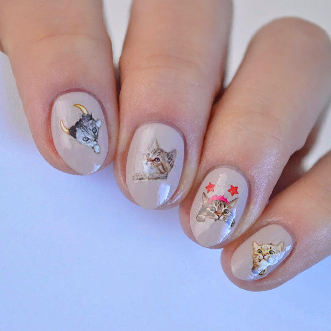 Meow PLAY Nail Art Sticker