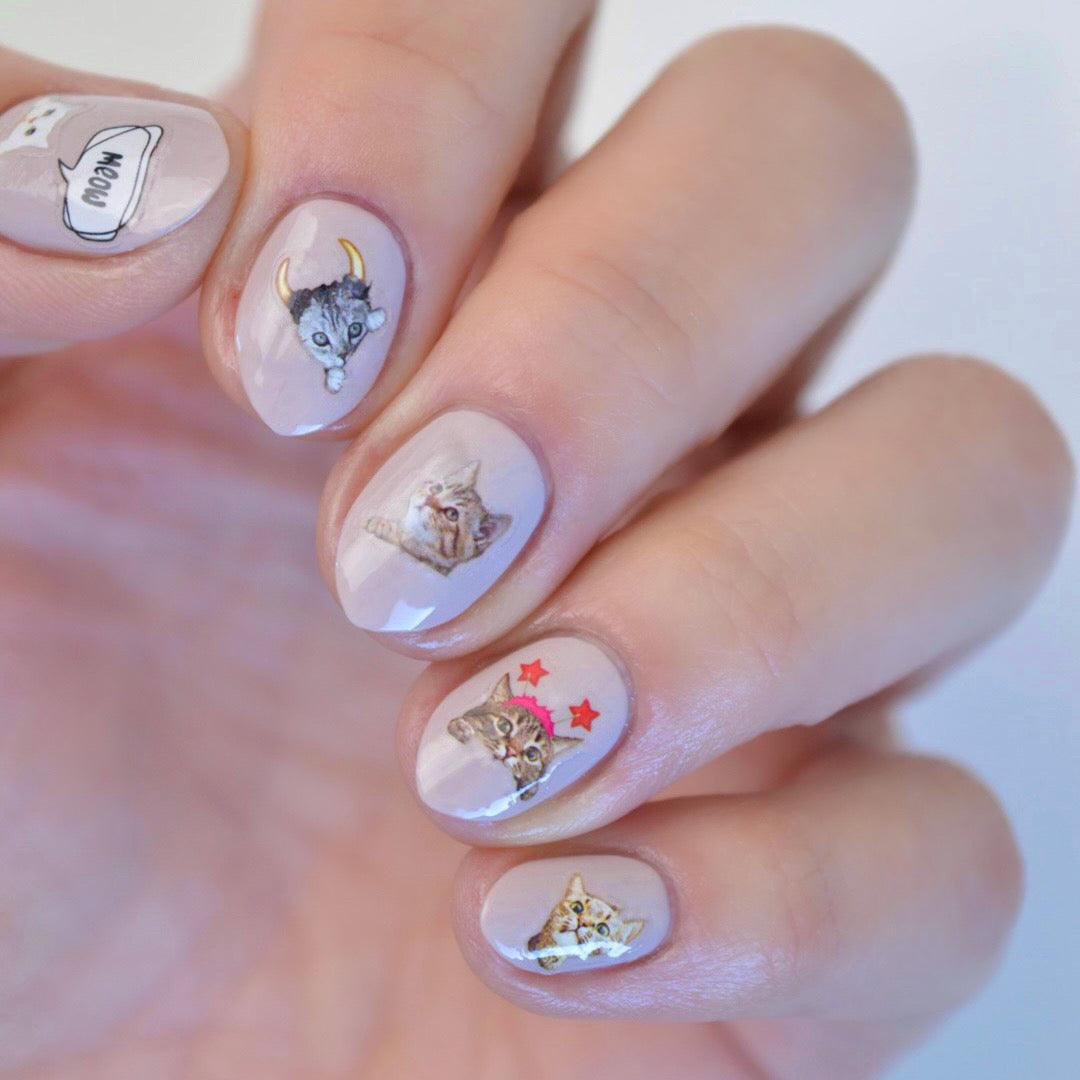Meow PLAY Nail Art Sticker