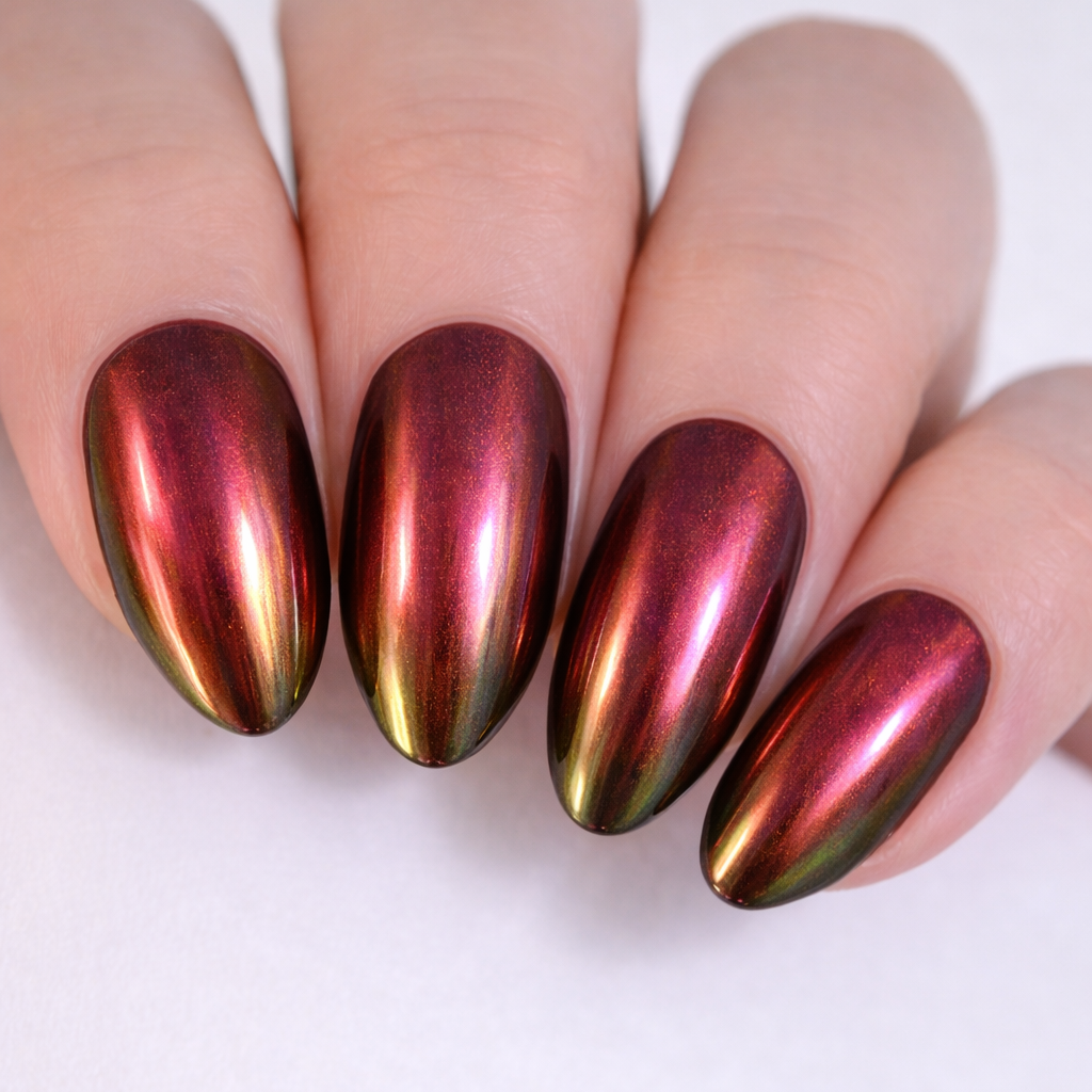 Metallic Red | Super Jellies DIY Hard Semi Cured Gel Nail Wraps