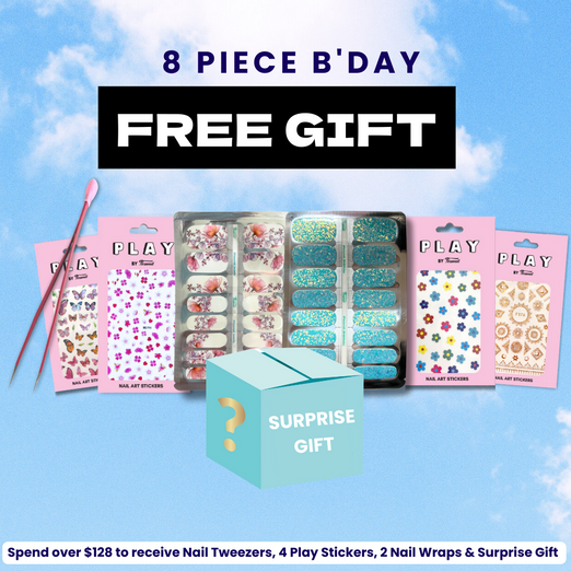 FREE 8th B'DAY GIFT (on orders over $128)