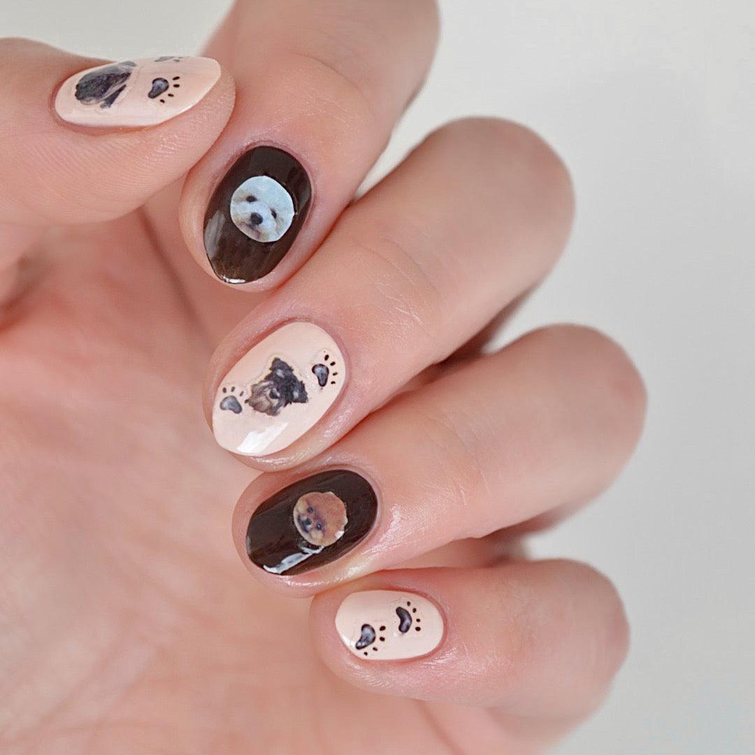 Dog PLAY Nail Art Sticker
