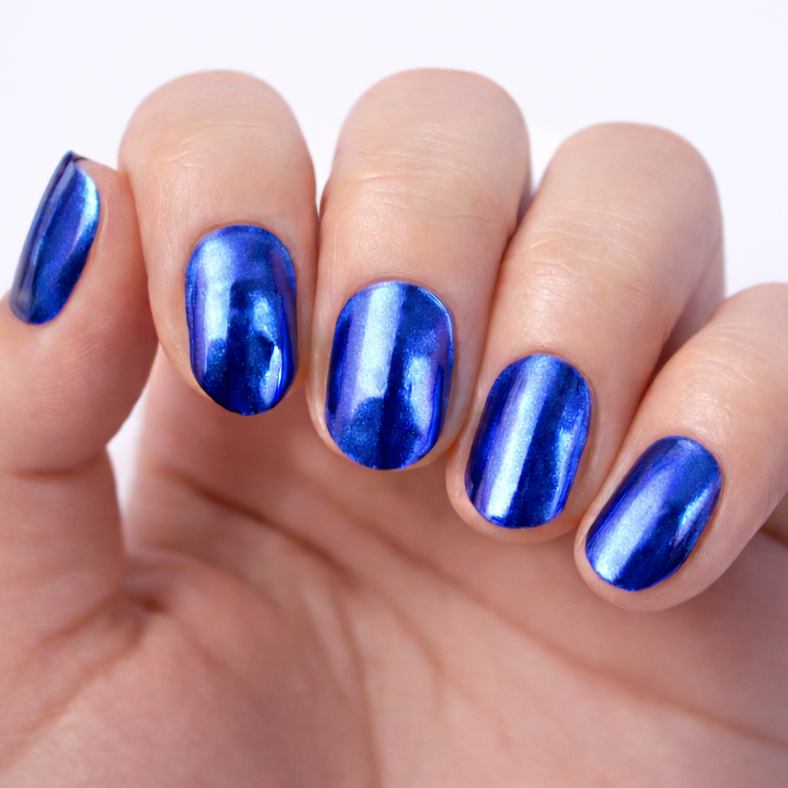 Metals (Blue) | Super Jellies DIY Hard Semi Cured Gel Nail Wraps