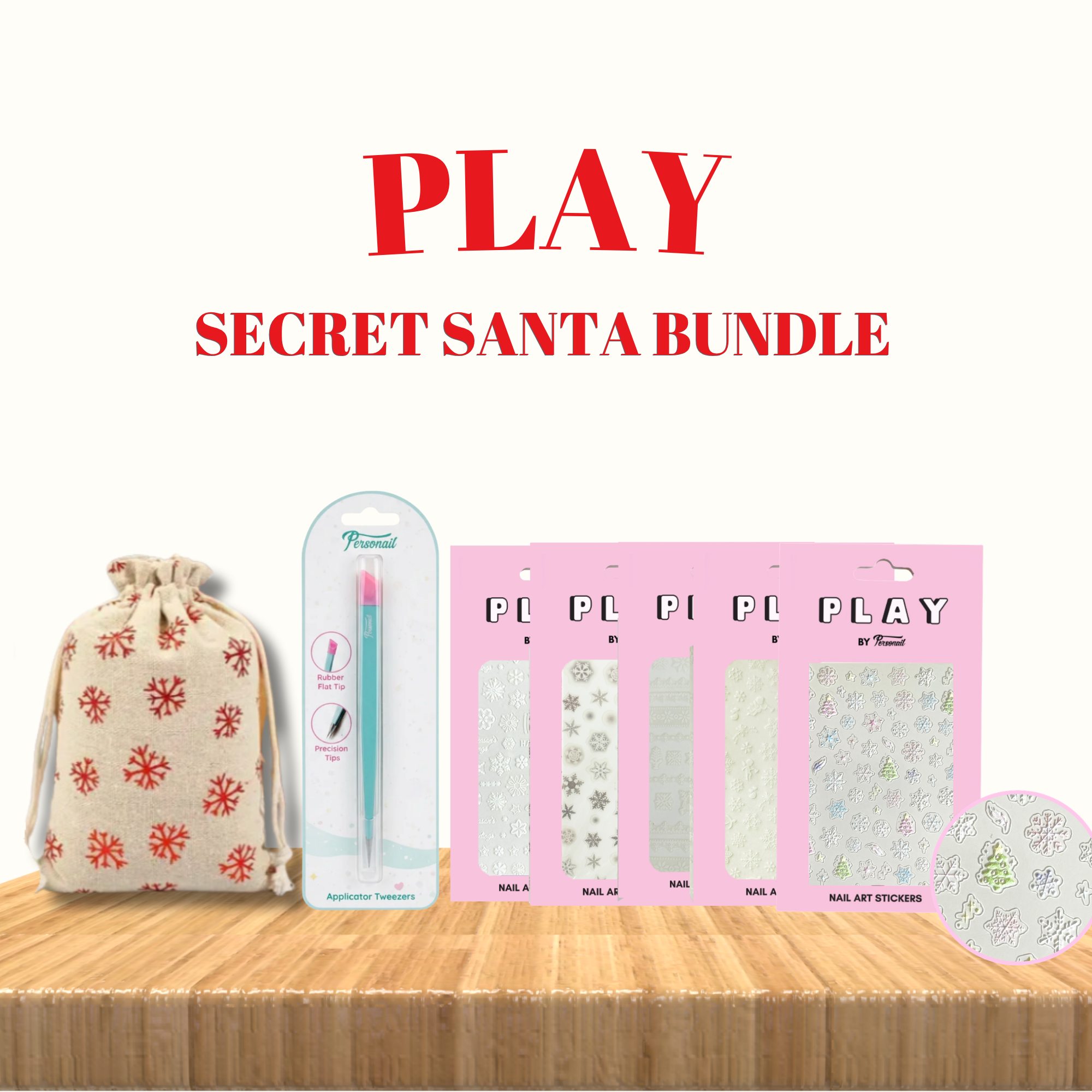 Christmas PLAY Sticker Bundle | Christmas Nail Stickers Gift Set