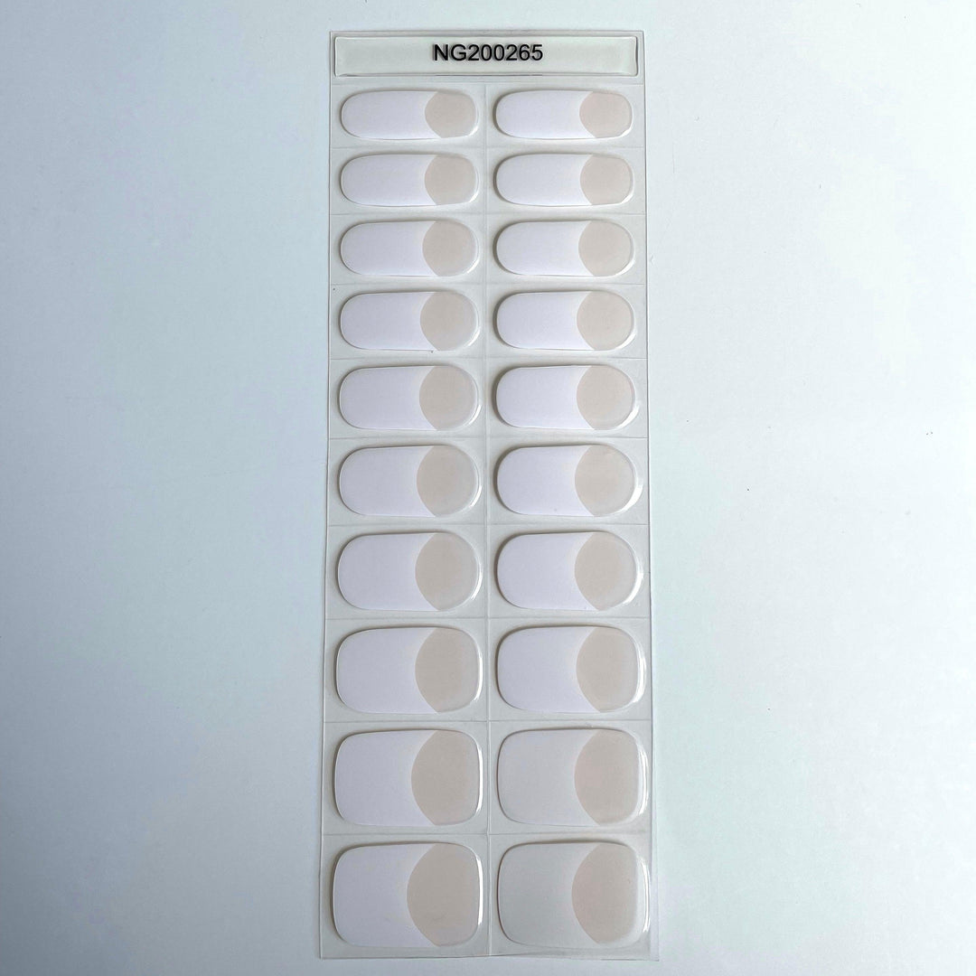 Classic French Tip | Super Jellies DIY Hard Semi Cured Gel Nail Wraps