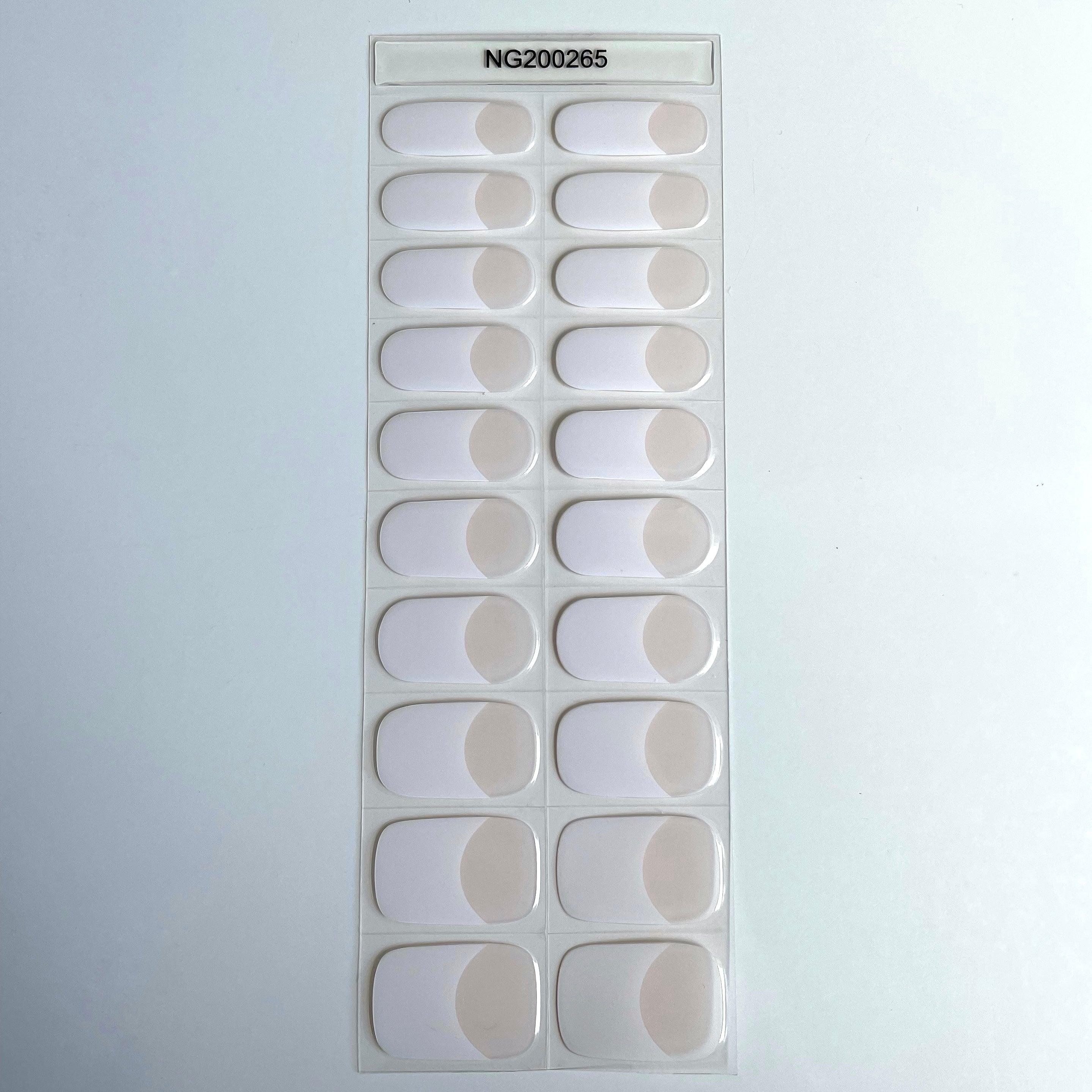 Classic French Tip | Super Jellies DIY Hard Semi Cured Gel Nail Wraps