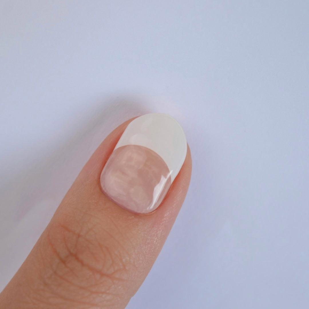 Classic French Tip | Super Jellies DIY Hard Semi Cured Gel Nail Wraps