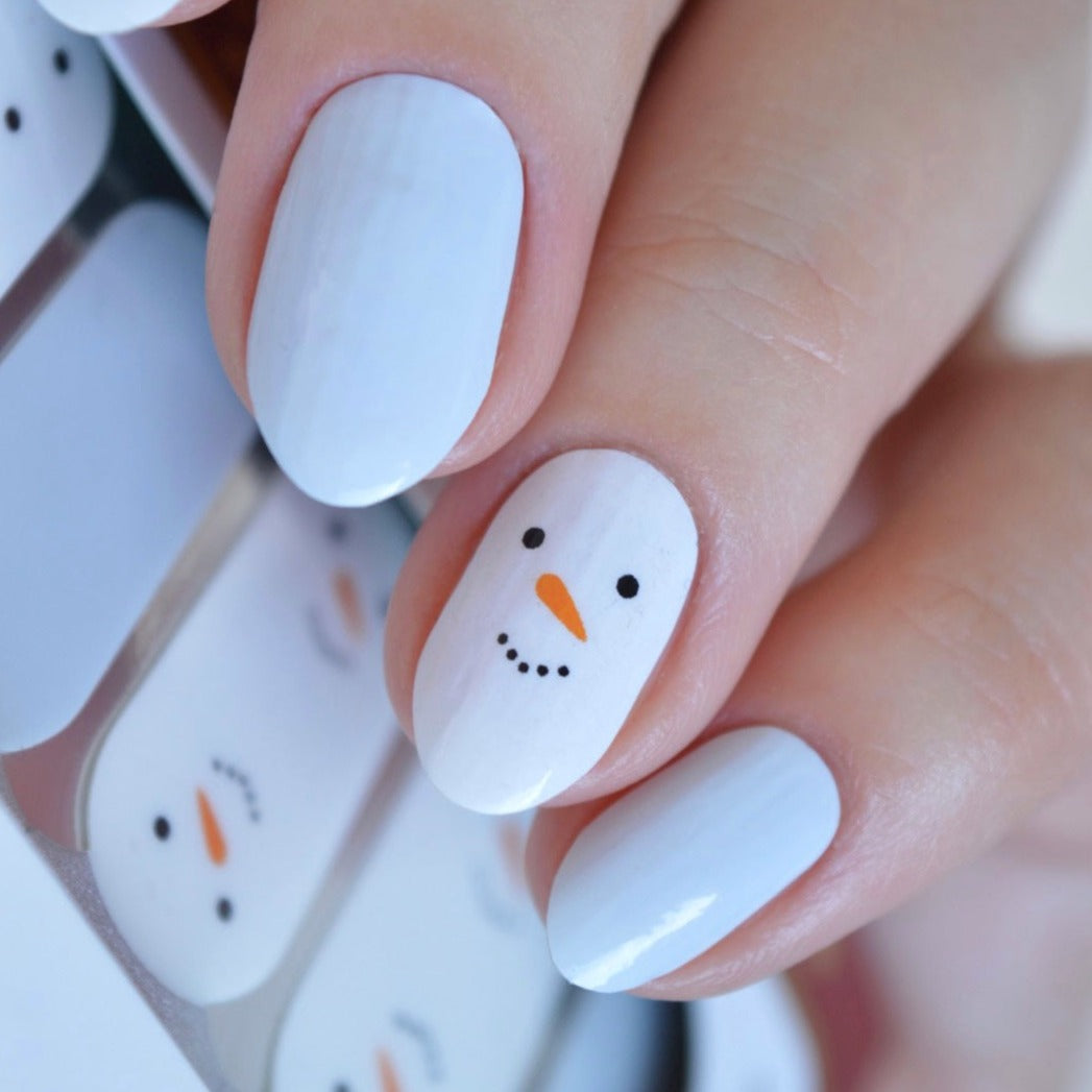 Frosty | Snowman Christmas Nail Polish Wrap